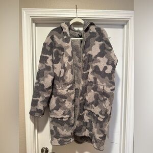 Barefoot Dreams Women’s Camo Hooded Jacket